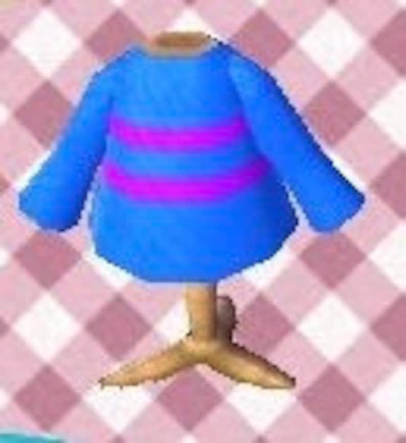 Undertale Animal Crossing New Leaf Outfit QR Codes 4 Outfits of Frisk, Chara, Toriel, and Asriel