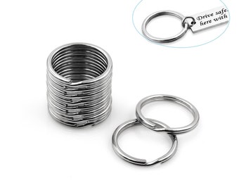 25mm STRONG STEEL SPLIT RING Keyring Hoop Key Ring Loop Silver Round Chain Link 25mm STRONG STEEL SPLIT RING Keyring Hoop Key Ring Loop Silver Round Chain Link