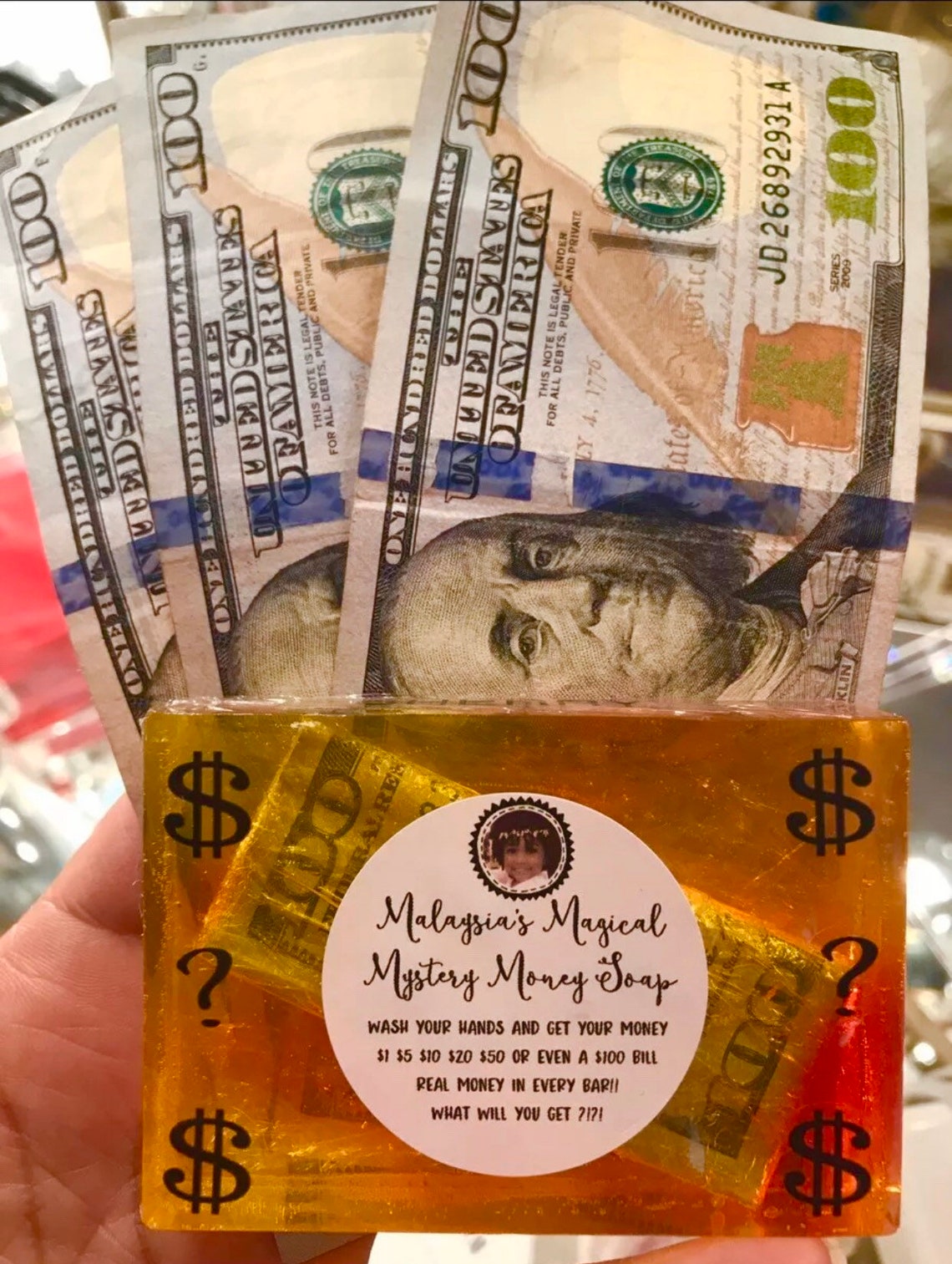 Mystery Money Soap Etsy