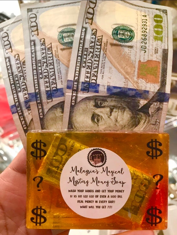 Mystery Money Soap Etsy
