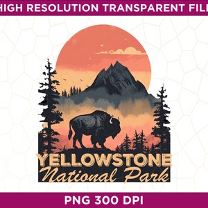 Yellowstone National Park PNG, Yellowstone National Park Sublimation, US National Park Sublimation, US National Park Png