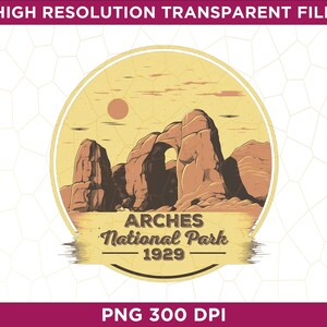 Arches National Park PNG, Arches National Park Sublimation, US National Park Sublimation, US National Park Png