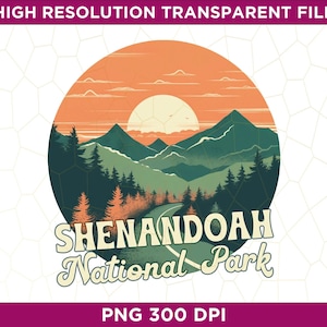 Shenandoah National Park PNG, Shenandoah National Park Sublimation, US National Park Sublimation, US National Park Png