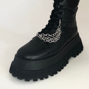 Handmade Stainless Steel Clip on Triple Chain Sneaker Chain - Etsy