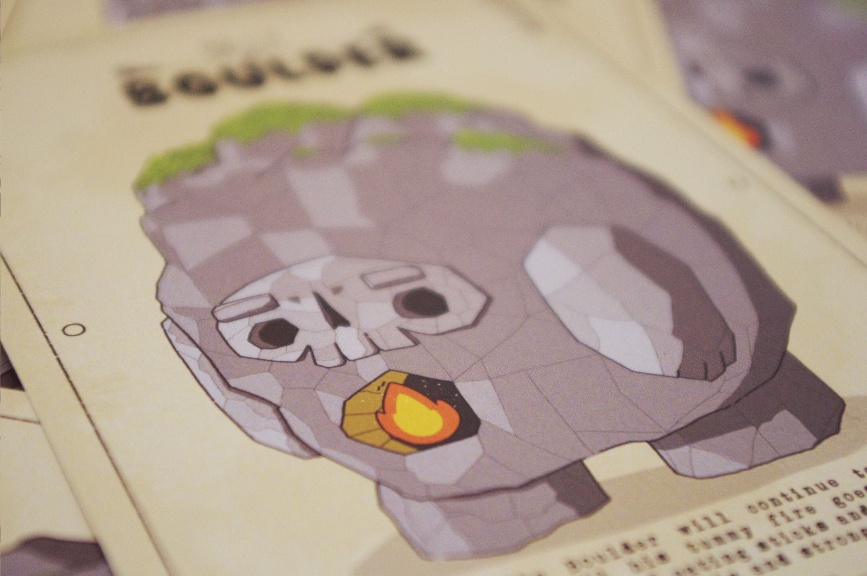 Billy the Boulder Character Card A6 Print - Etsy UK