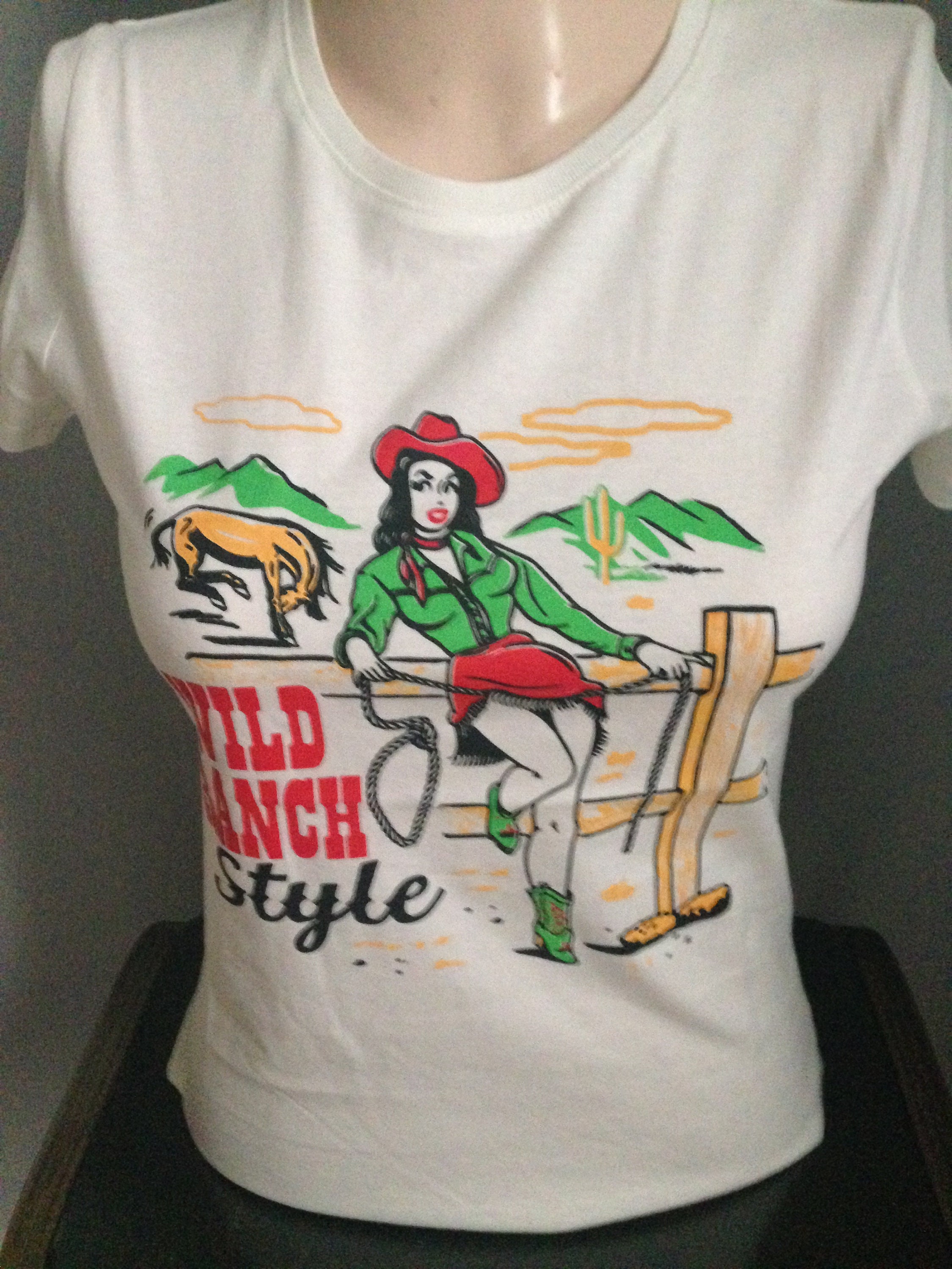 Repro Wild Ranch S/L / T-SHIRT Frauen Vintage westlichen Stil | Etsy