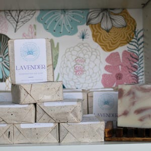 Lavender Handcrafted Soap Calming Lavender & Brazilian Purple Clay Soap Natural Floral Soap Bar Relaxing Lavender Soap Handmade Artisan Soap