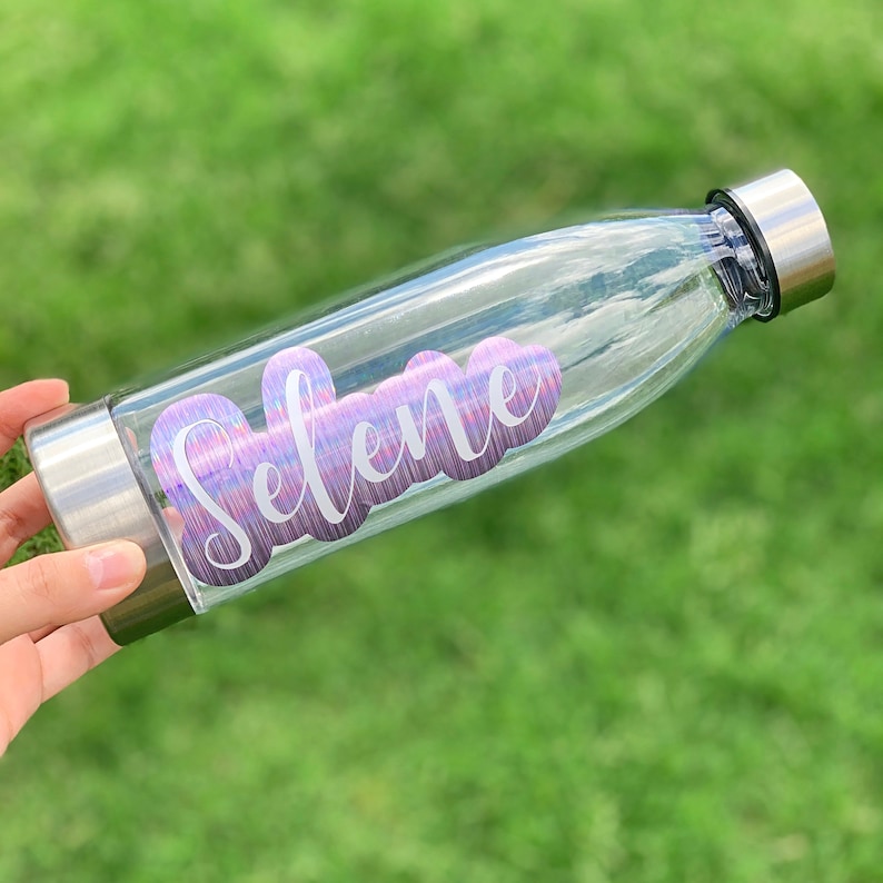 Name Water Bottle Personalized Tumbler Personalized Gift Clear Water Bottle Custom Water Bottle Personalized Water Bottle