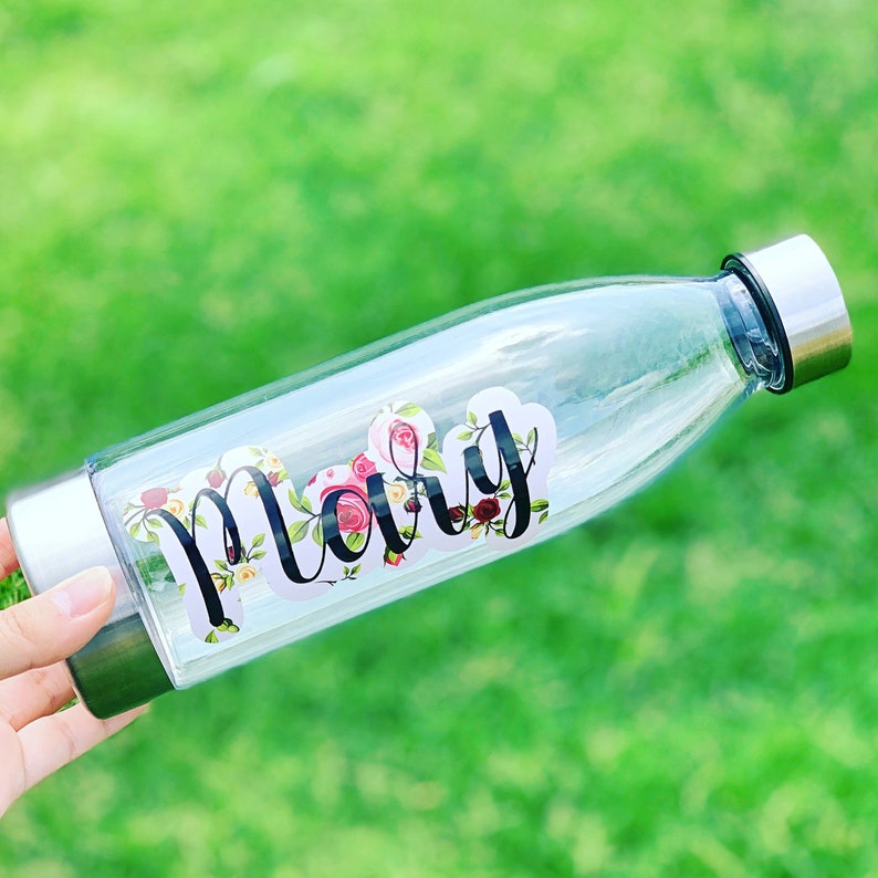 Name Water Bottle Personalized Tumbler Personalized Gift Clear Water Bottle Custom Water Bottle Personalized Water Bottle