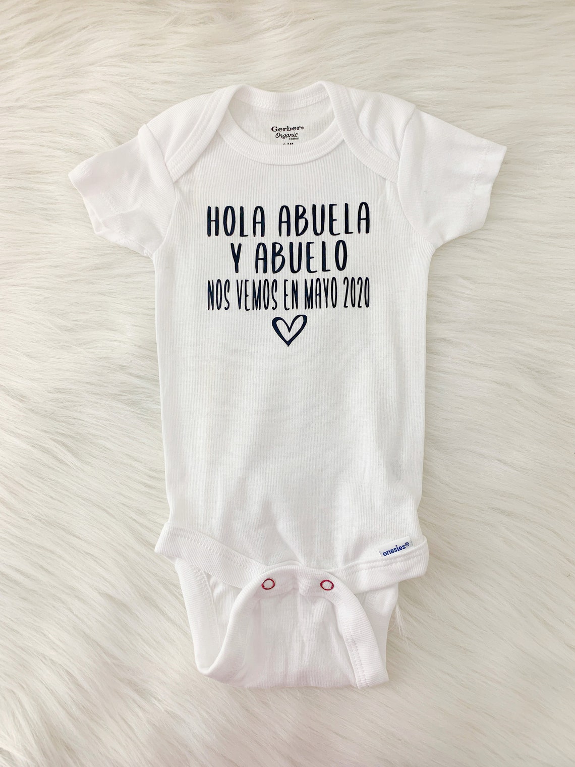 Spanish Personalized/Custom Baby Announcement Onesie Etsy