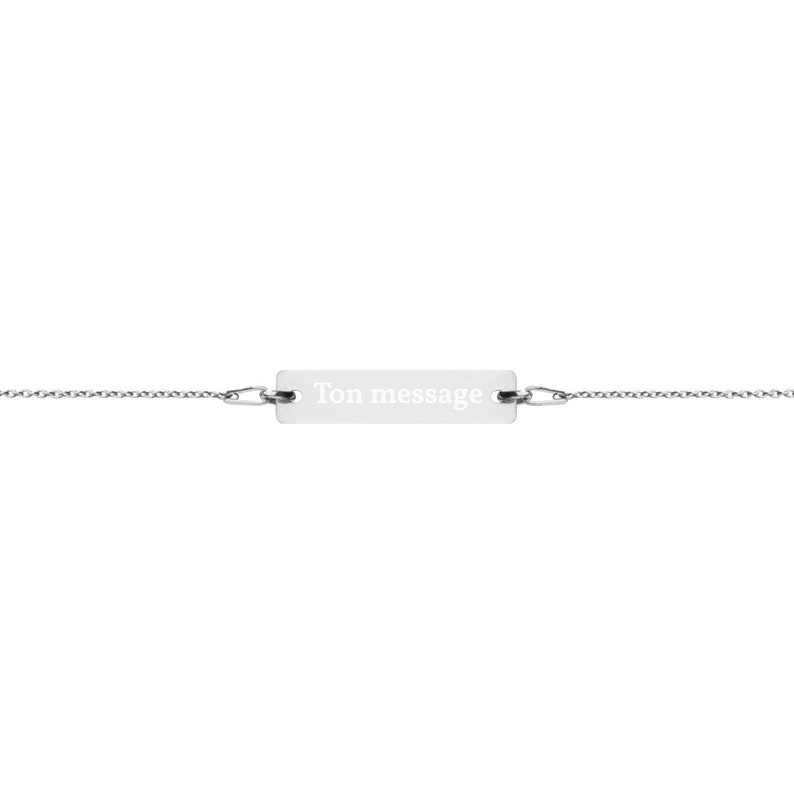 Silver Jewelry Valentine/'s Day Girlfriend Gift Customizable bracelet