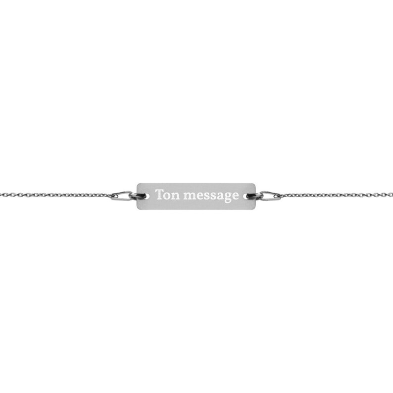 Silver Jewelry Valentine/'s Day Girlfriend Gift Customizable bracelet