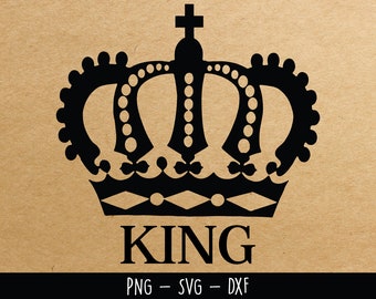 King Crown Svg Etsy