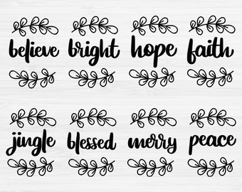 Christmas Ornament SVG, Christmas Bundle SVG,  Svg Files, Christmas Sayings Svg, Christmas cricut files