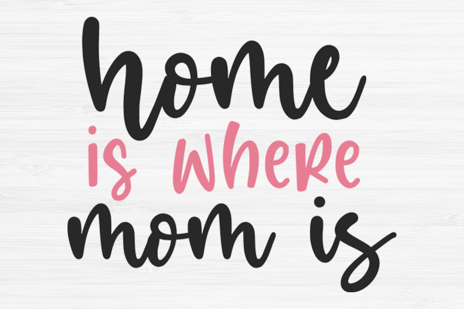 Home is Where Mom is SVG Mothers Day Svg Mom Sign Svg | Etsy