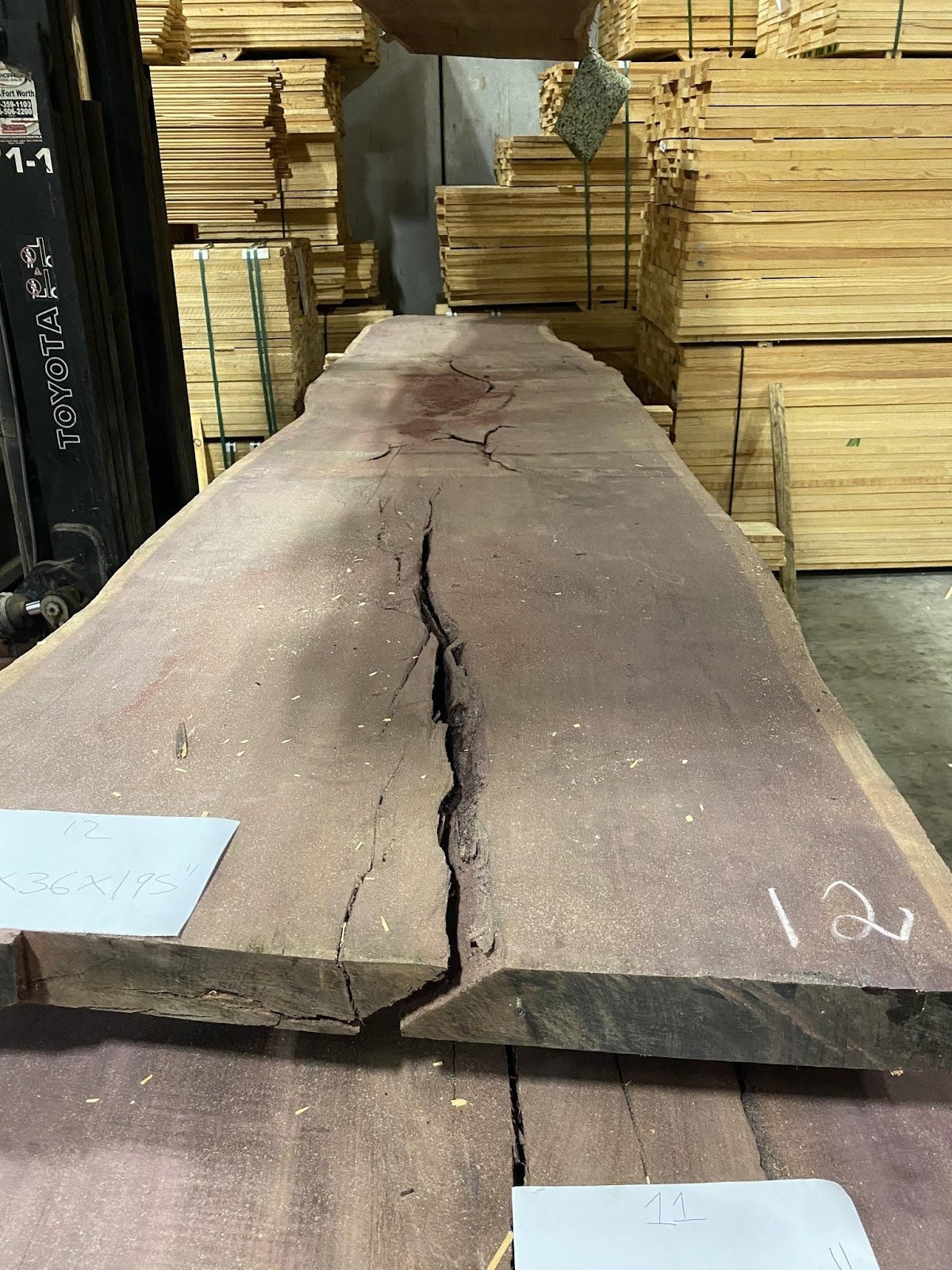 Live Edge Wood Slab Purple Heart Exotic Wood Etsy