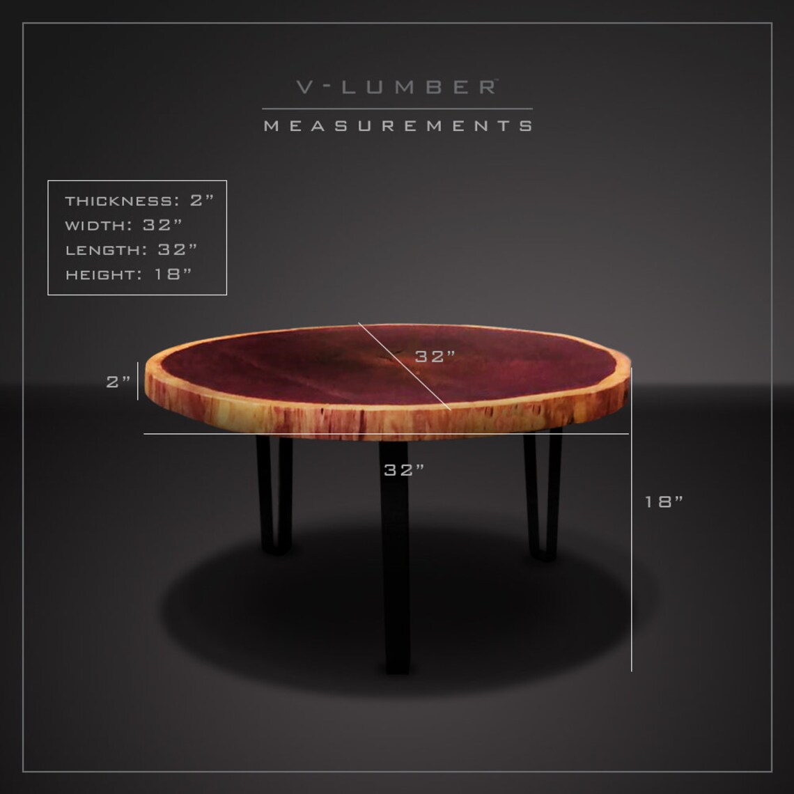 Coffee Table Purple Heart Exotic Wood Slab Table Live Edge Etsy