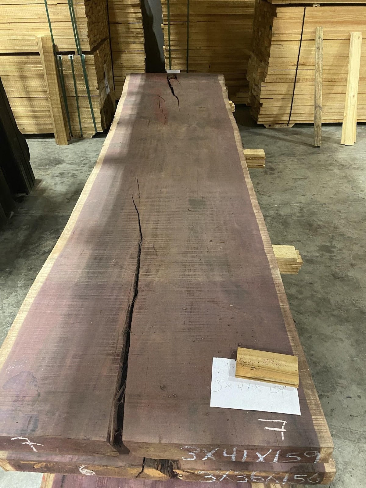Live Edge Wood Slab Purple Heart Exotic Wood Etsy