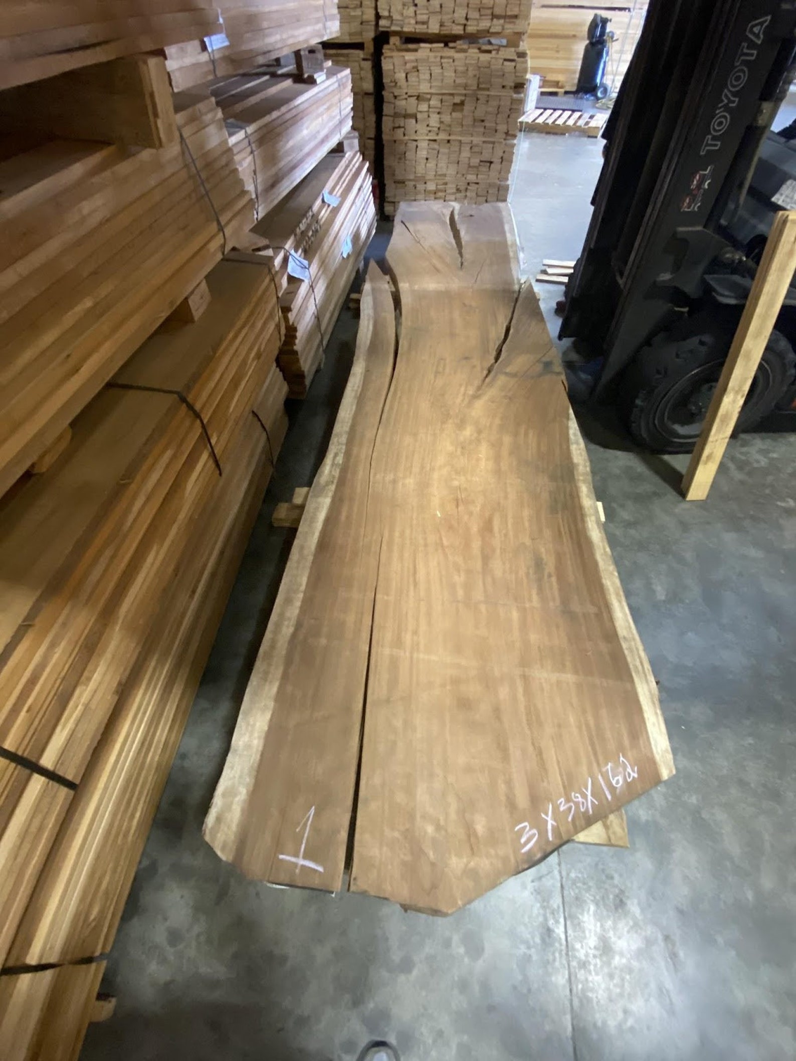 Live Edge Wood Slab Guachapali Exotic Wood Etsy