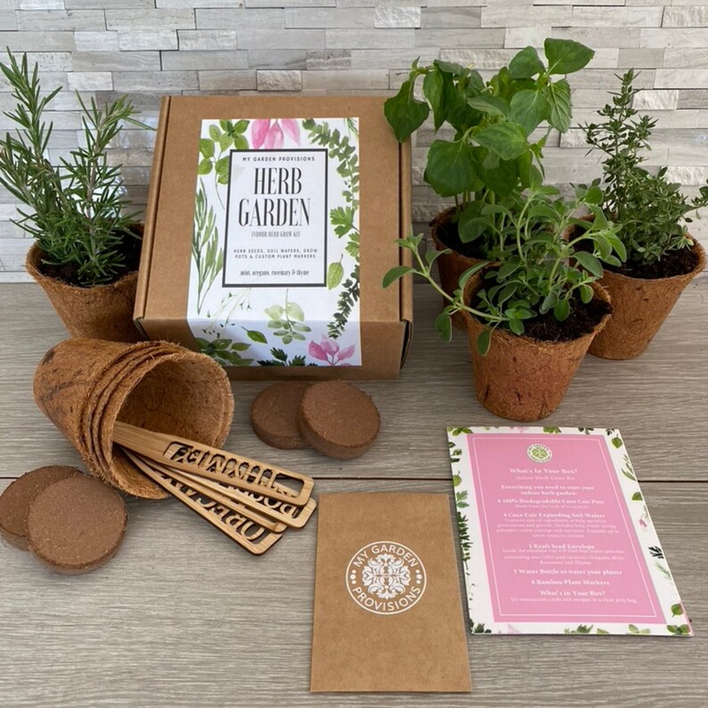 Kitchen Herb Garden Kit Grow you own Culinary Herbs-Mint image 0