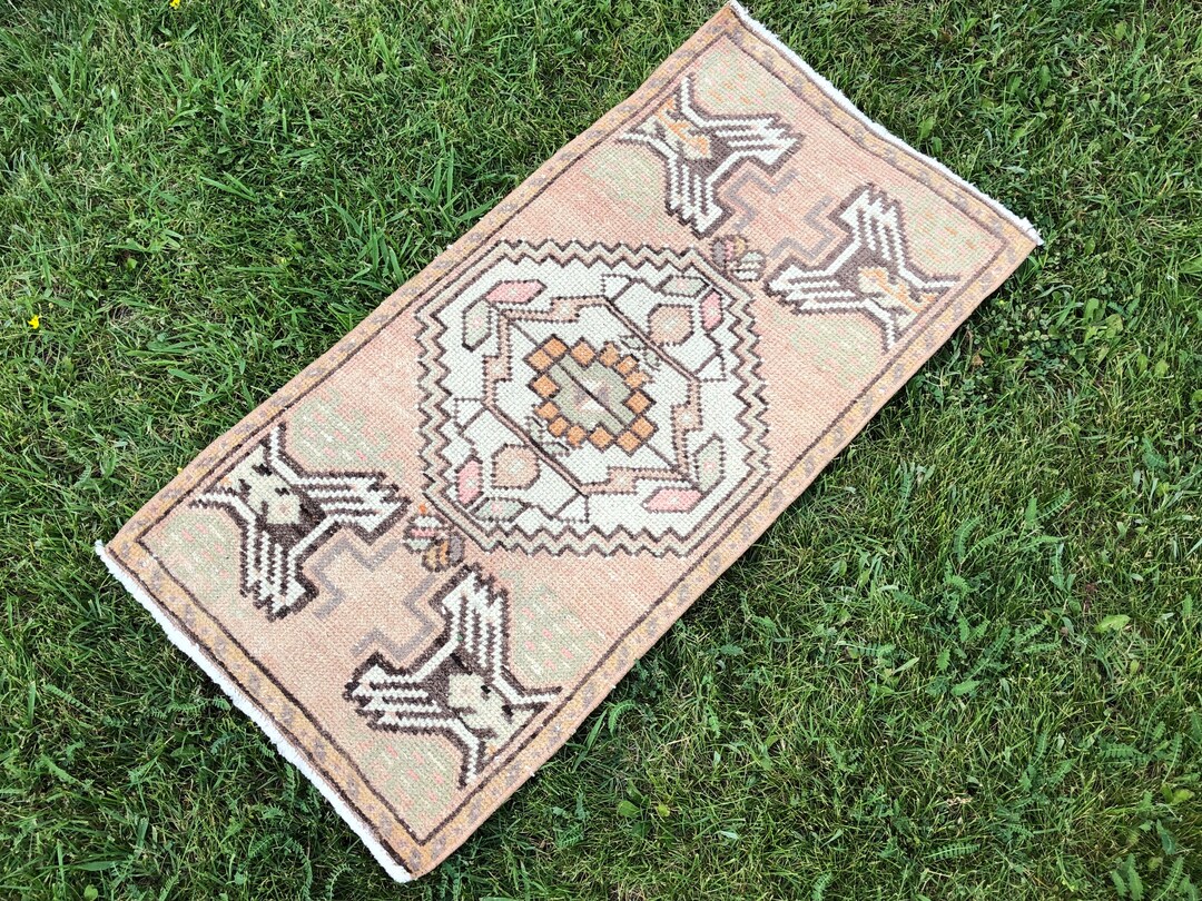 Small Oushak Rug Small Runner Rug Small Vintage Rug Small Etsy
