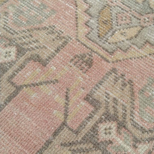 Vintage rug, Small rug, Turkish rug, Doormat rug, Oushak rug, Wool rug, Bohemian rug, Home Decor, Bath rug, Handmade rug, 1.5 shops x 2.9 ft