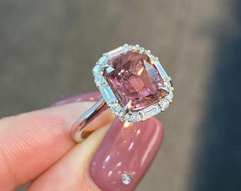 Hermoso anillo de turmalina, hermoso anillo de turmalina, anillo de turmalina de plata esterlina 925, regalo para ella, anillo para su anillo de bodas.