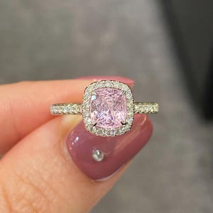 Luxury Pink Tourmaline Gem ring for her Beautiful Pink Tourmaline engagement ring vintage ring for her tourmaline ring gift for your queen