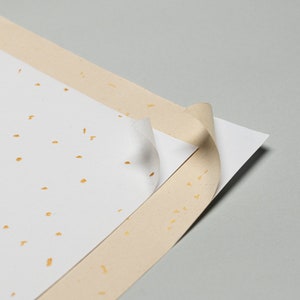 Afdrukbaar goudfolie stip stickerpapier | Pak van 10 | voor het afdrukken van stickers en productlabels | Afdrukbare A4-stickervellen