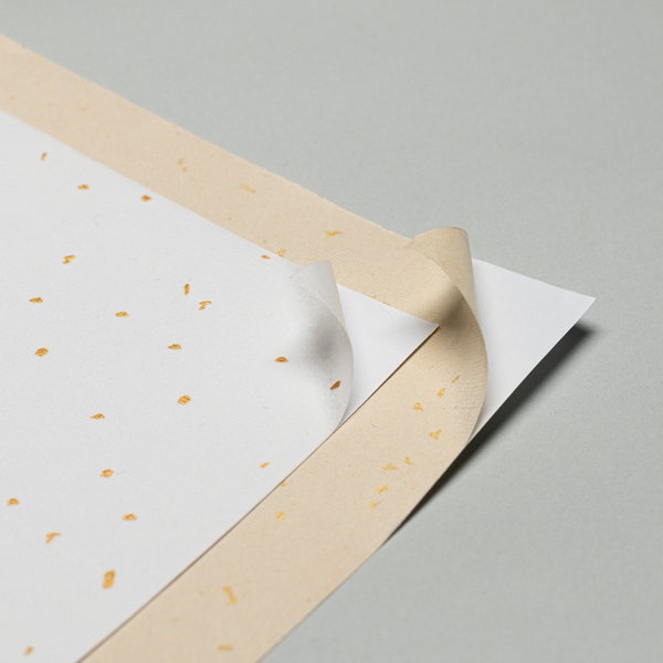 Druckbare Goldfolie Dot Aufkleber Papiere | 10er Pack | für Labeldruck | A4 Sticker Seiten zum Ausdrucken