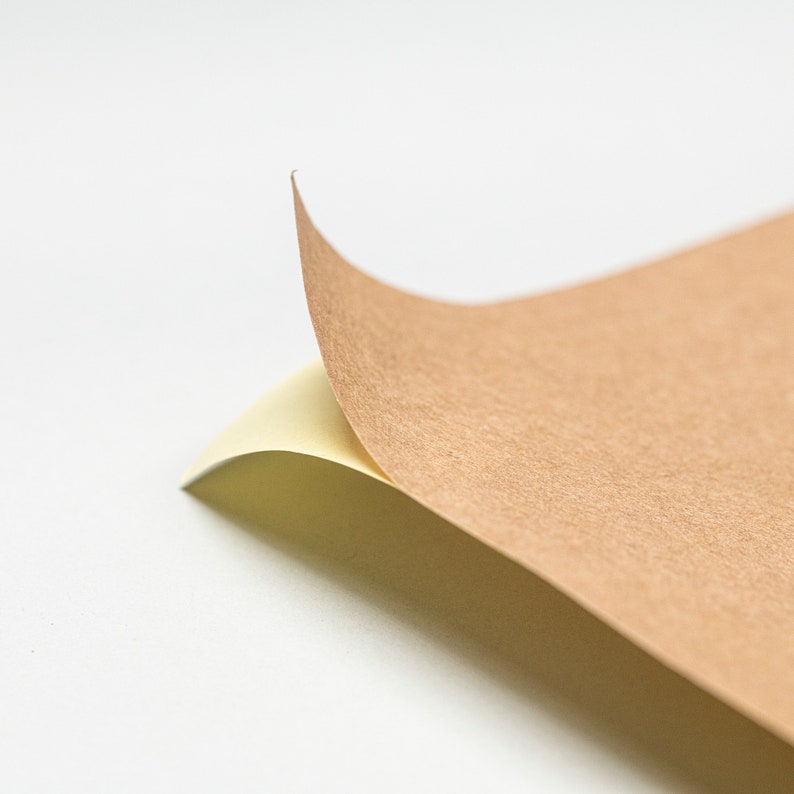 A4 Kraft Sticker Paper | Matte Brown Printable Label Sheets (10 Sheets, 95gsm) image 2