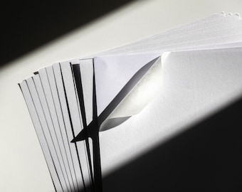 A4 Soft White Washi Sticker Papers | Self Adhesive Japanese Washi for Inkjet & Laser Printing