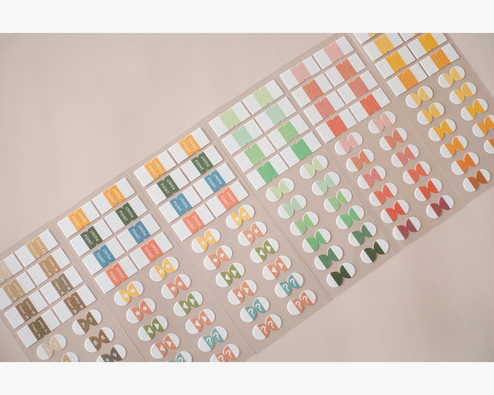 Index Tab Stickers for Books Diecut Chapter Tab Stickers Etsy