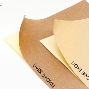 A4 Brown Kraft Sticker Papers | 10 Sheets | for sticker/label creation & printing | A4 Printable Sticker Sheets
