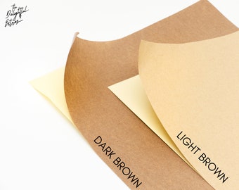 A4 Kraft Sticker Paper | Matte Brown Printable Label Sheets (10 Sheets, 95gsm)