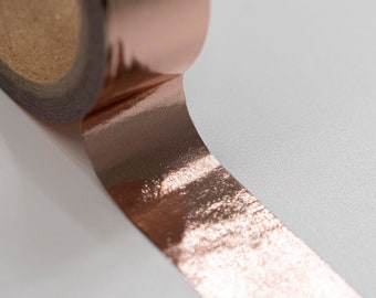 Rose Gold Washi Masking Tape | 15 mm x 5 mm | für Scrapbooking und Journal Dekoration