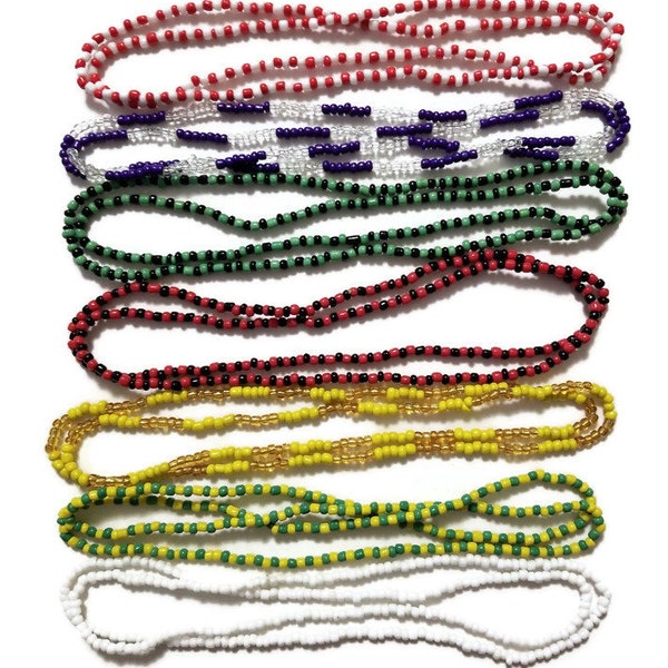 SANTERIA Bead Necklaces/Elekes/ Collares, Set of 7