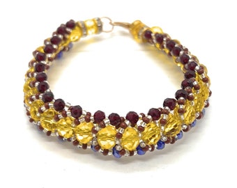 OSHUN IBU YUMU - Santeria Glass Bead Maso Bracelet