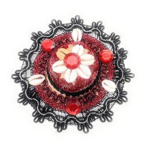 ELEGUA - Santeria Beaded  Mini Elegua Straw Hat - Made in the USA