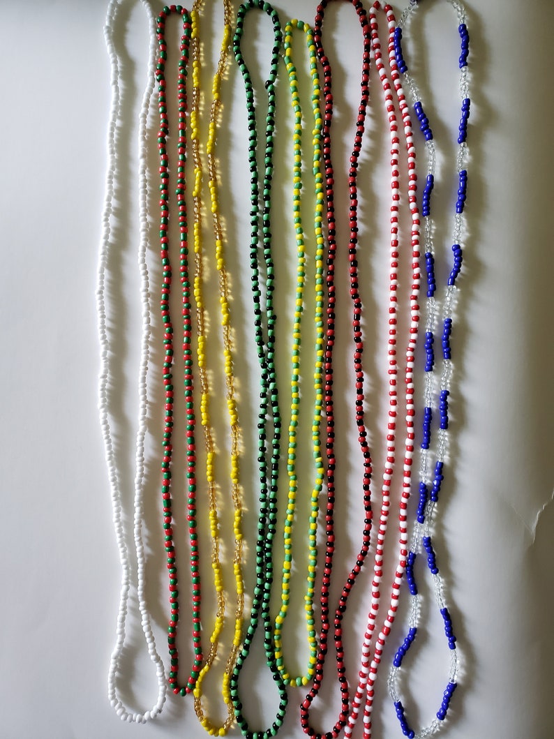 Santeria Bead Necklace Collares Eleke Set of 8 Etsy