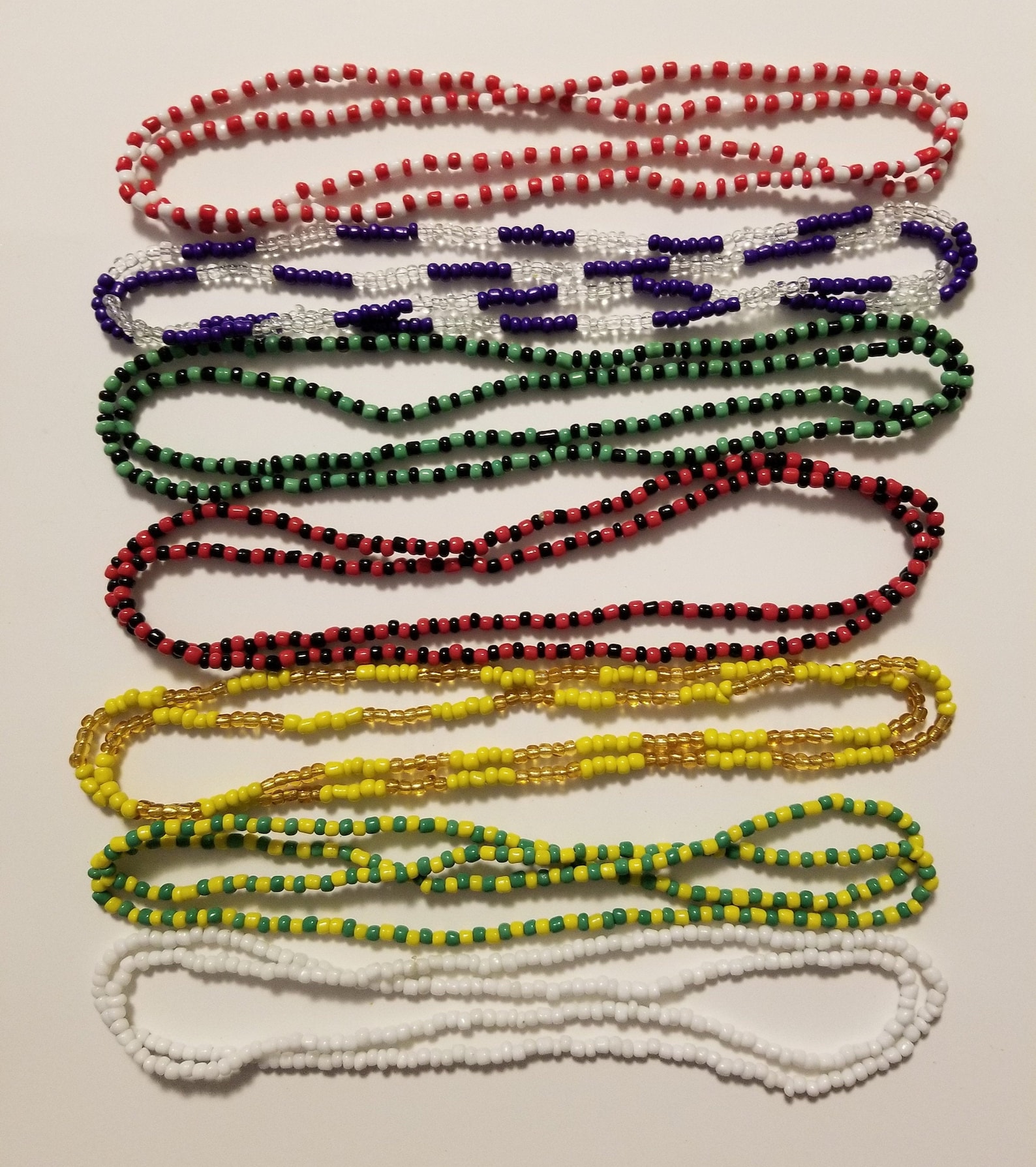 SANTERIA Bead Necklaces/elekes/ Collares Set of 7 Etsy