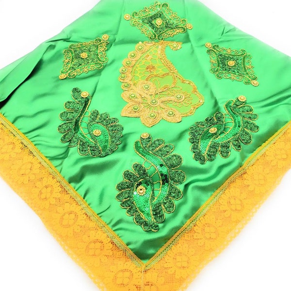 ORULA - Santeria Altar Mantal/Cloth, Panuelo de Altar para los Orishas