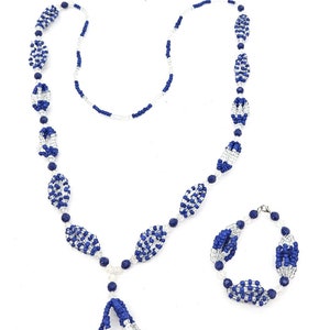YEMAYA - Santeria Bead Maso Necklace & Bracelet Set, 2 Options