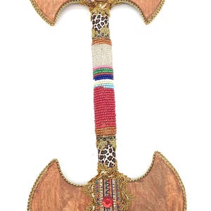 AGAYU - Santeria Bead Doble Asha de Agayu Decorada Con Cuentas - Made in the USA