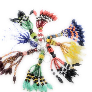 LLAVEROS de Santos - Santeria Bead Decorated Key Chains