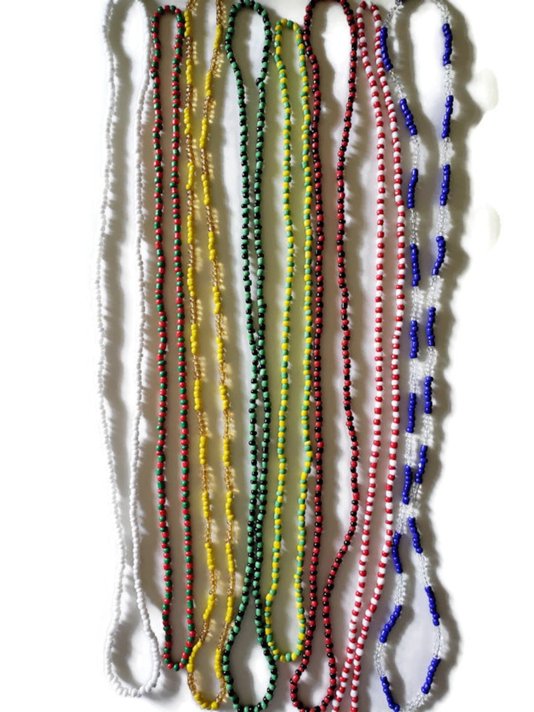 Santeria Bead Necklace Collares Eleke Set of 8 Etsy