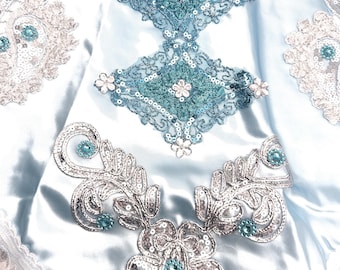 YEMAYA ACHABA - Altar Mantal/Cloth, Panuelo de Altar para los Orishas