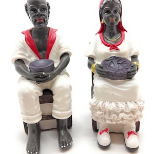 FRANCISCO y FRANCISCA - Statue Santeria Yoruba, Approx 6 Inches Tall.
