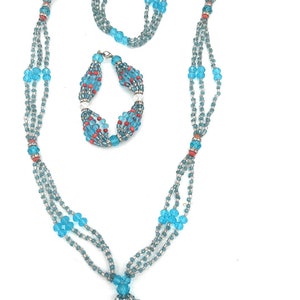 YEMAYA ACHABA - Santeria Bead Fancy Collar/Eleke & Ilde Set