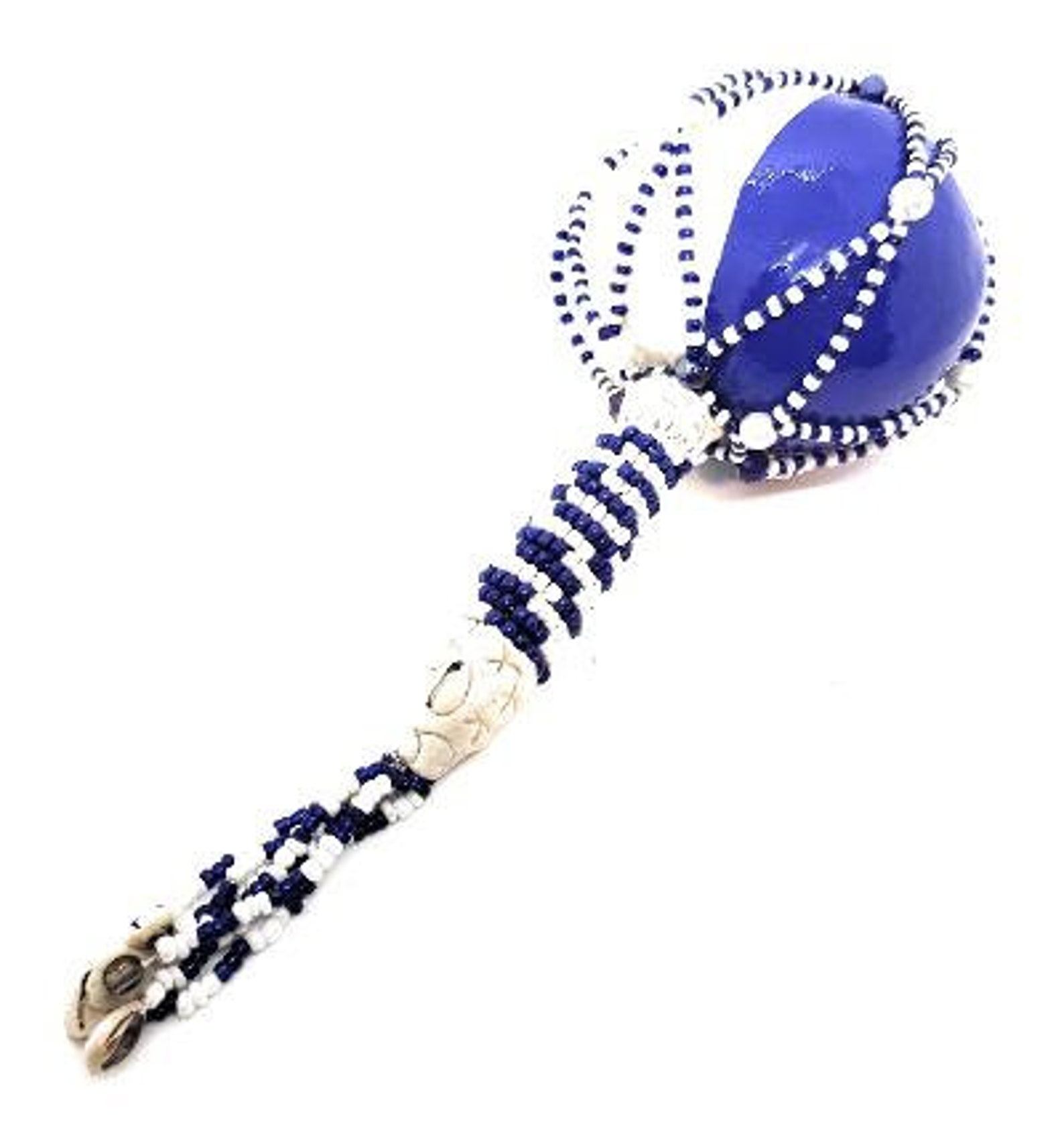 YEMAYA Santeria Bead Decorated Maraca Etsy